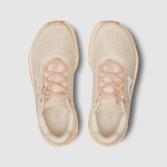 On Running Women's Shoes in Cream and Pink - Picture 5 of 7